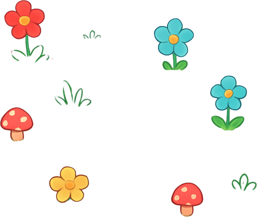 imagine the camera is really far away from the field, remove any elements in the middle, make it in cute anime style