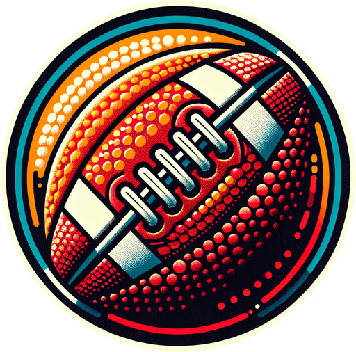 Football.
Single Game Texture. In-Game asset. 2d. Blank background. High contrast. No shadows.