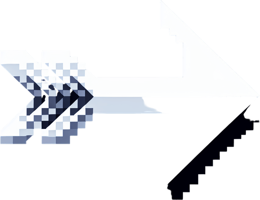Create a sprite sheet featuring a white arrow with a black outline. The arrow should be detailed with distinct features and pixel art styling reminiscent of classic 32-bit era video games. Ensure the arrow stands out against any background with its contrasting colors. Arrange the arrows neatly on a transparent background for easy identification and integration into game development..
Single Game Texture. In-Game asset. 2d. Blank background. High contrast. No shadows.