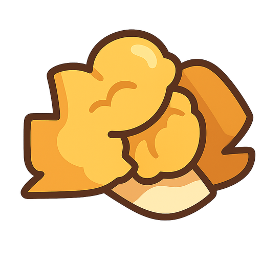 palomita. No background. Transparent background. Blank background. No shadows. 2d. In-Game asset. flat