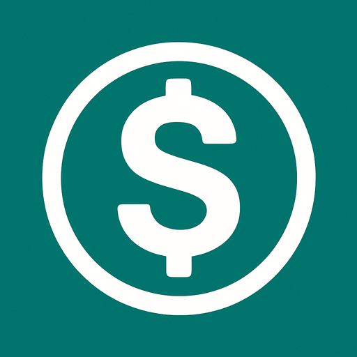 white dollar icon.
In-Game asset.  2d.  High contrast.  No shadows