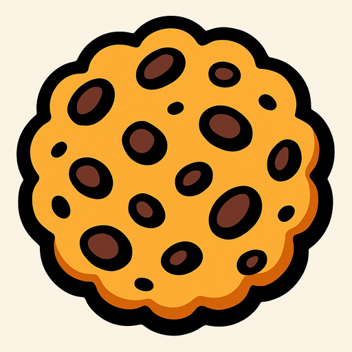 kurabiye.
In-Game asset.  2d.  High contrast.  No shadows
