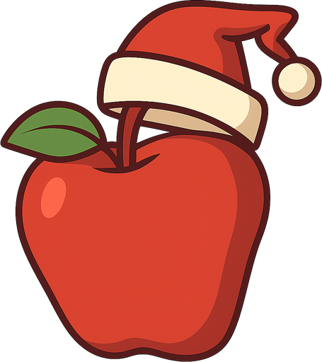 Red apple. No background. Transparent background. Blank background. No shadows. 2d. In-Game asset. flat