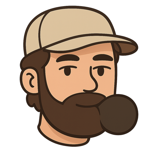 kel sakallı on saçlı adam. No background. Transparent background. Blank background. No shadows. 2d. In-Game asset. flat