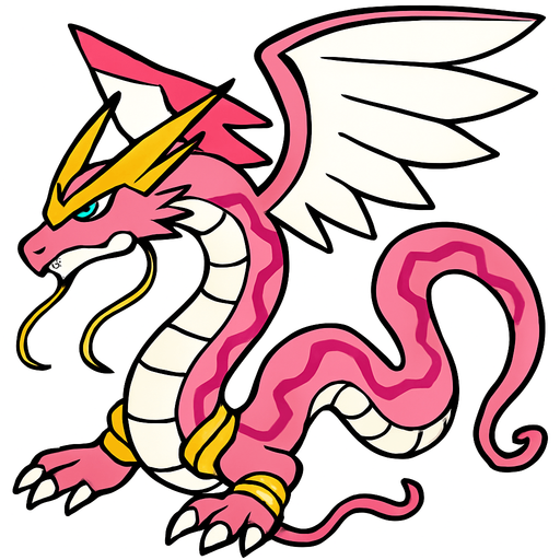 magnadramon.
In-Game asset.  2d.  High contrast.  No shadows