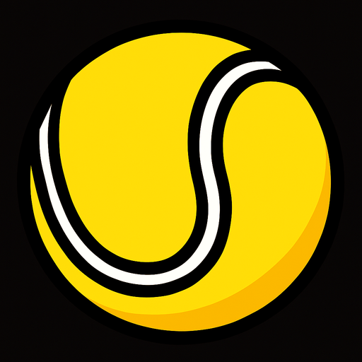 tennis ball.
In-Game asset.  2d.  High contrast.  No shadows