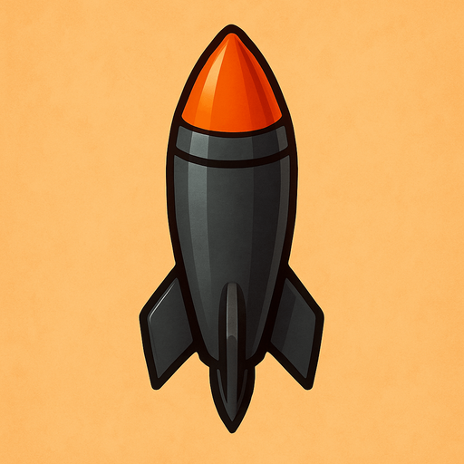 нужна из этой иконке одна ракета без пламени по вертикали