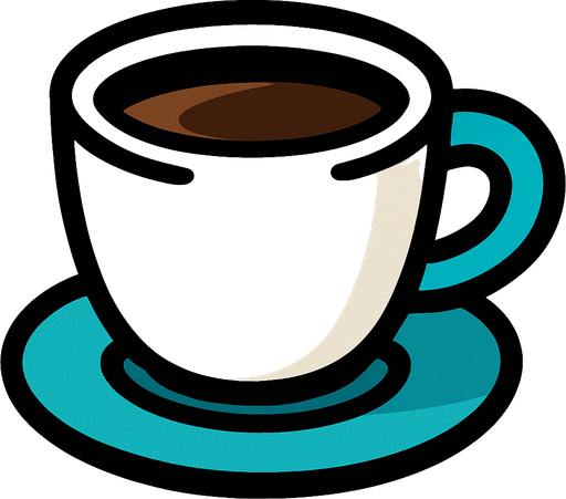 coffee cup.
In-Game asset.  2d.  High contrast.  No shadows