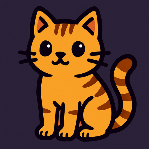 create a cat.
In-Game asset.  High contrast.  No shadows