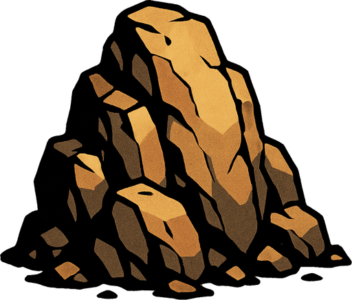 kayalık.
In-Game asset.  2d.  High contrast.  No shadows
