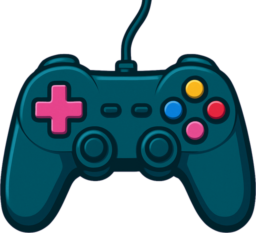 gamepad photo.
In-Game asset.  2d.  High contrast.  No shadows