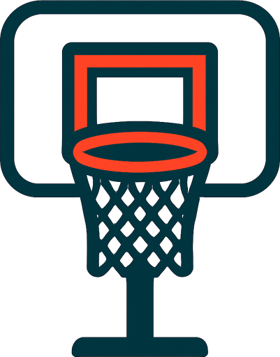 ı need basketball station.
In-Game asset.  2d.  High contrast.  No shadows