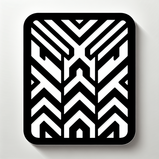 black chevron.
UI element