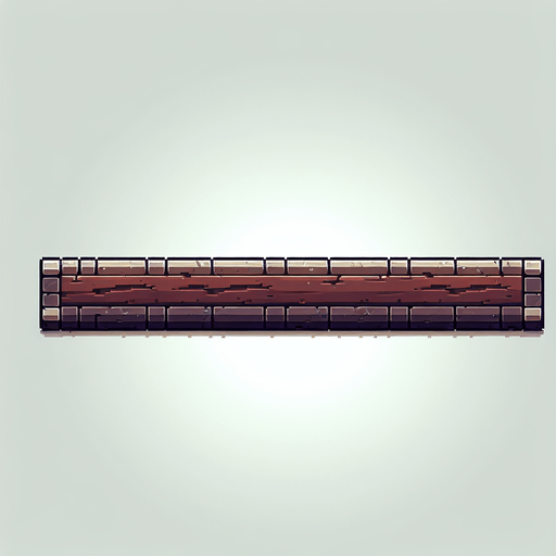 long thick horizontal bar.
Single Game Texture. In-Game asset. 2d. Blank background. High contrast. No shadows.