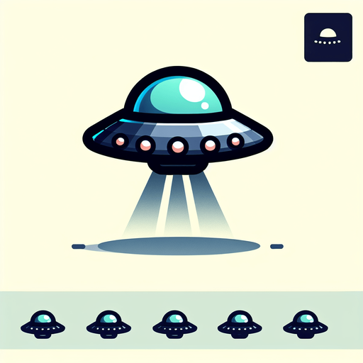 mini ufo.
Single Game Texture. In-Game asset. 2d. Blank background. High contrast. No shadows.