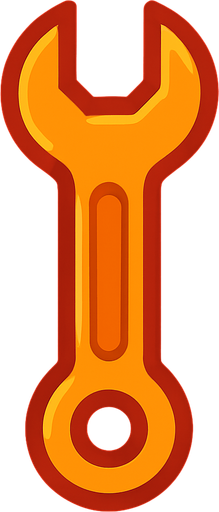 wrench.
In-Game asset.  2d.  High contrast.  No shadows