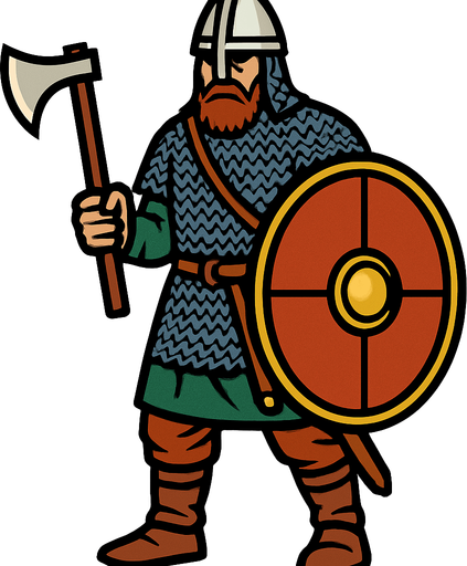 Vareg muhafızı.
In-Game asset.  2d.  High contrast.  No shadows