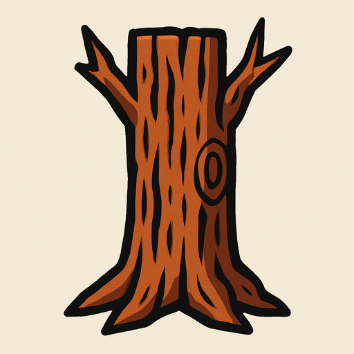 agaç gövdesi 2d.
In-Game asset.  2d.  High contrast.  No shadows