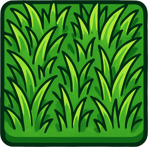 grass tile on top viewing.
In-Game asset.  2d.  High contrast.  No shadows