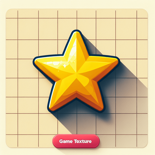 yellow star.
Single Game Texture. In-Game asset. 2d. Blank background. High contrast. No shadows.