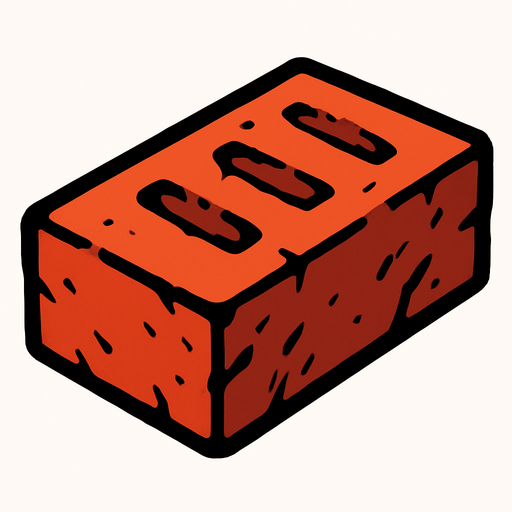 Brick.
In-Game asset.  2d.  High contrast.  No shadows