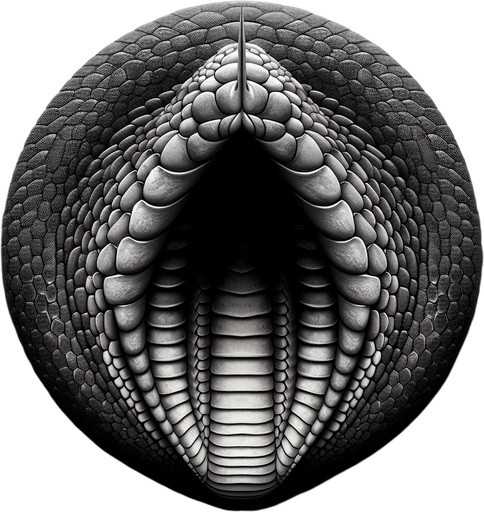 Single, Anaconda snake head segment. Seen from above.
Single Game Texture. In-Game asset. 2d. Blank background. High contrast. No shadows.