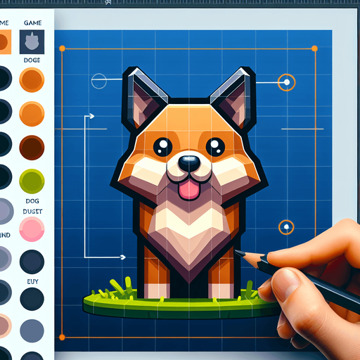 dog.
Single Game Texture. In-Game asset. 2d. Blank background. High contrast. No shadows.