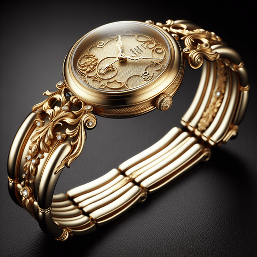 closed thin luxury woman gold watch
