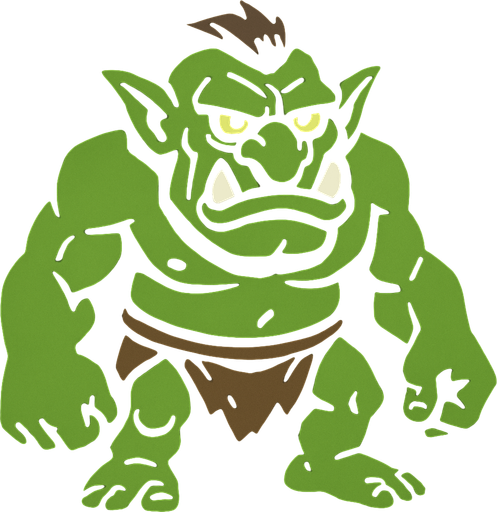 troll.
In-Game asset.  2d.  High contrast.  No shadows