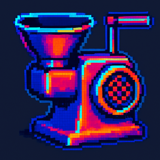 A meat grinder.