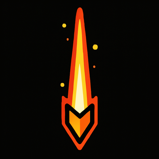 laser bullet down.
In-Game asset.  2d.  High contrast.  No shadows