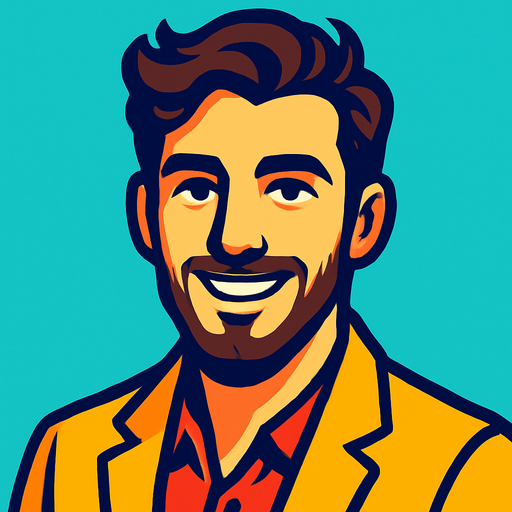 Profile photo of a charming man.
In-Game asset.  2d.  High contrast.  No shadows