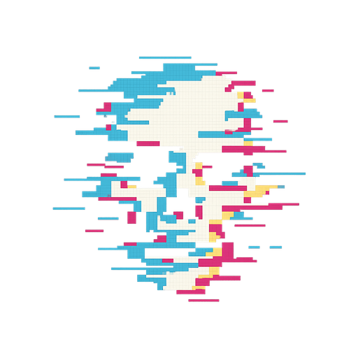 glitch effect by itself.
In-Game asset.  2d.  High contrast.  No shadows