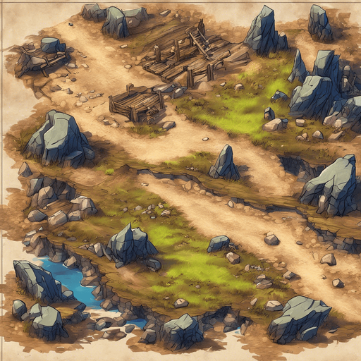 Added more scenery, such as stone cliffs and wood, etc.