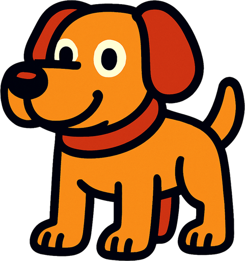 Chien.
In-Game asset.  2d.  High contrast.  No shadows