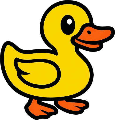 Duck.
In-Game asset.  2d.  High contrast.  No shadows
