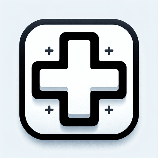 A plus sign.
Single Game Texture. In-Game asset. 2d. Blank background. High contrast. No shadows.