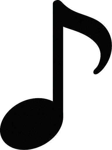 2D muzik notasi.
In-Game asset.  2d.  High contrast.  No shadows