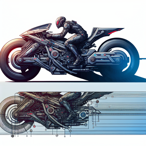 sci fi bike with person riding facing right side
Single Game Texture.  In-Game asset.  High contrast.
Single Game Texture.  In-Game asset.  2d.  Blank background.  High contrast.  No shadows