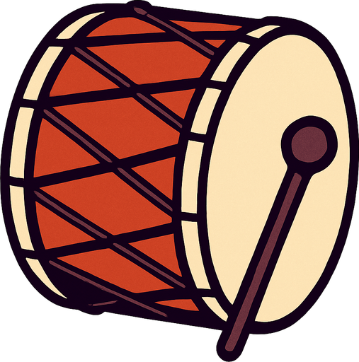 davul.
In-Game asset.  2d.  High contrast.  No shadows