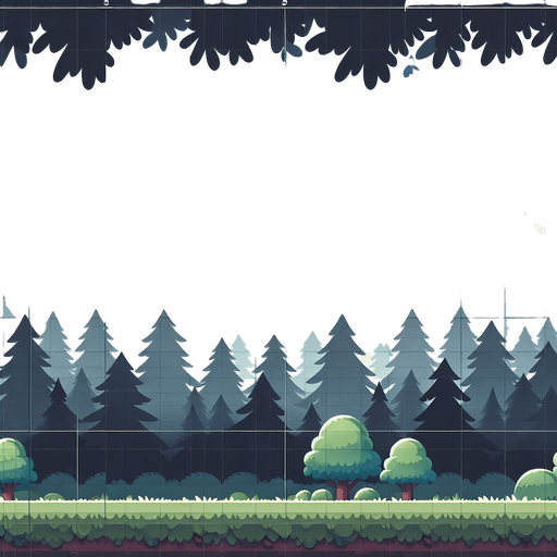 Orman vektör gökyüzü gölgeli hafif siyah Arka plan.
Single Game Texture.  In-Game asset.  2d.  Blank background.  High contrast.  No shadows