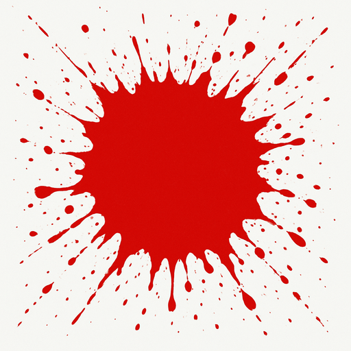Red splatter background, HD.
In-Game asset.  2d.  High contrast.  No shadows