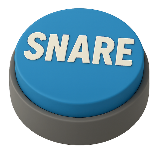 birebir aynısı sadece KICK yerine SNARE yazsın ve butonunun rengi mavi olsun  Transparent background. Blank background.