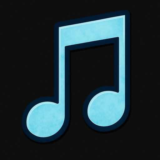 Ice blue with a dark color stroke music notes (note must be simetric)..
In-Game asset.  2d.  High contrast.  No shadows