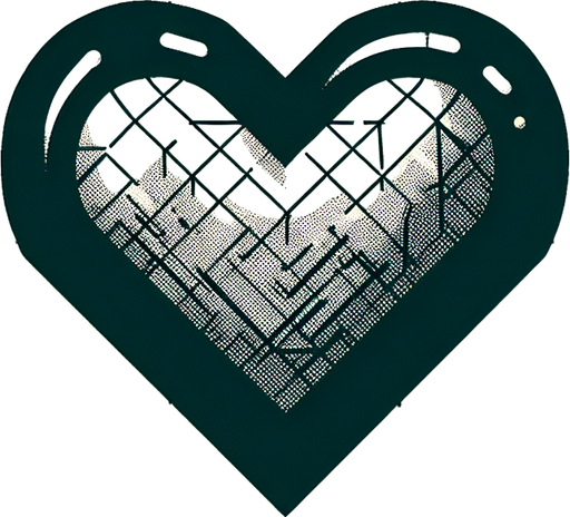 A heart comic style Single Game Texture. In-Game asset. 2d. Blank background. High contrast. No shadows.