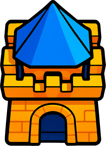 Tam yukarıdan bakılan bir kule clash royaledeki gibi.
In-Game asset.  2d.  High contrast.  No shadows