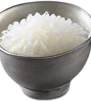 Long and thin white rice
