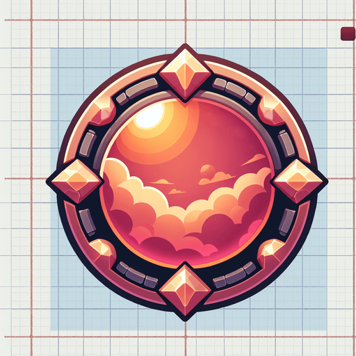 Turn into a circle.
Single Game Texture. In-Game asset. 2d. Blank background. High contrast. No shadows.