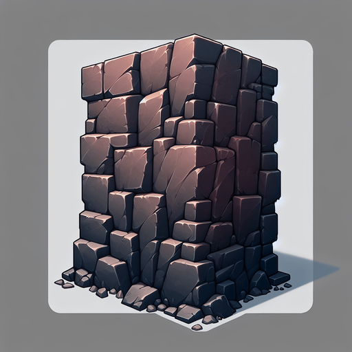 Rocks.
Single Game Texture. In-Game asset. 2d. Blank background. High contrast. No shadows.