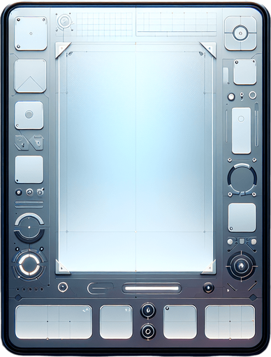 A minimalist and futuristic user interface for a general game, designed for a handheld mobile phone. The screen is dominated by a clean, blank background with a smooth, uniform surface, exuding simplicity and clarity. The layout is ultra-minimalistic, with no visible elements, icons, or text, ensuring a completely distraction-free aesthetic.

The design features a subtle gradient or soft texture across the background to suggest depth while maintaining an overall empty and spacious appearance. The edges of the interface are clean and sharp, framing the blank canvas without any clutter. This design embodies a modern, functional aesthetic, perfectly suited as a versatile base for any interactive or game-focused UI..
Single Game Texture. In-Game asset. 2d. Blank background. High contrast. No shadows.